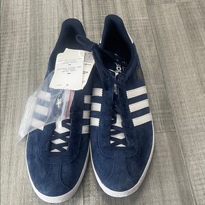 Adidas Men's Navy Suede Sneakers